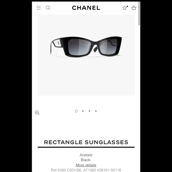 ISO!!!! Chanel acetate rectangle sunglasses - Picture 2 of 3